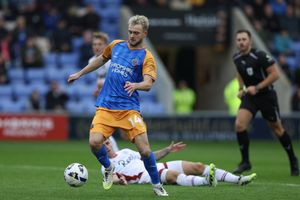 Taylor Perry on his 100th appearance for Shrewsbury Town