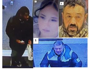 Supporting image for story: The three men and a women Telford police want to speak to about thefts from Frasers, Aldi and B&M Bargains