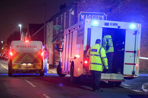 A police incident support unit van at the scene. Photo: SnapperSK