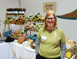 Kerry Moyle from Ginger Pink Yarns was a first time exhibitor at Wonderwool Wales