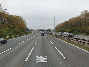 Supporting image for story: 'Long delays' reported after crash on M6 at Walsall