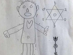 Supporting image for story: Police investigate mystery images found in park