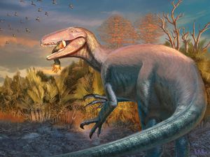 Supporting image for story: Scientists discover new dinosaur from Argentina with crocodile bone in its mouth