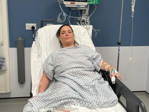 Keely Ashley, from Darlaston, was the first patient brought in by ambulance 