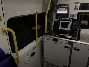 The inside of the ambulance. Photo: West Midlands Ambulance Service