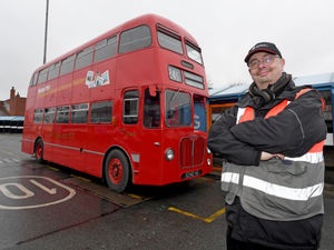 Supporting image for story: Vintage buses have one last ride around Dudley bus station ahead of its demolition 