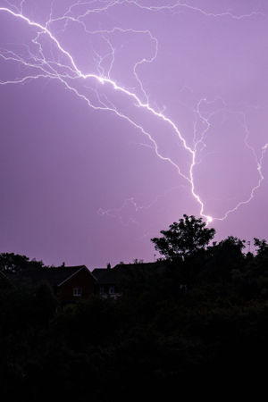 The lightning storms reached Walsall last night. PICTURE: Shaun Fellows/Shine Pix