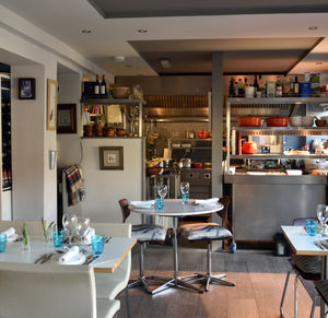 Dinner time – inside is small but cosy