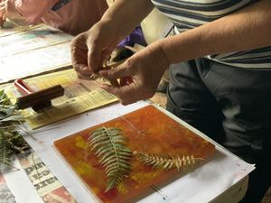 Supporting image for story: Finding art in hedgerows in a special workshop