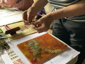 Supporting image for story: Finding art in hedgerows in a special workshop