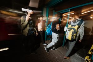 The former Poundland at Kings Square Shopping Centre in West Bromwich, has been turned into an exhibition called The Caravan Gallery, The Sandwell Pride of Place Project - Blast! Festival