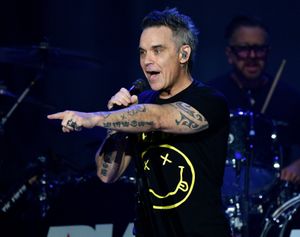 Robbie Williams wows the crowd at The Halls, Wolverhampton. Photo: Tim Thursfield