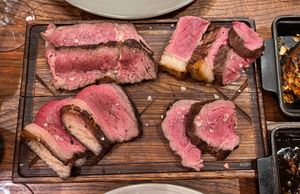 Four cuts of premium steak served at Cow & Sow in Birmingham