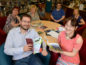 Supporting image for story: Poets pop into library to meet fans