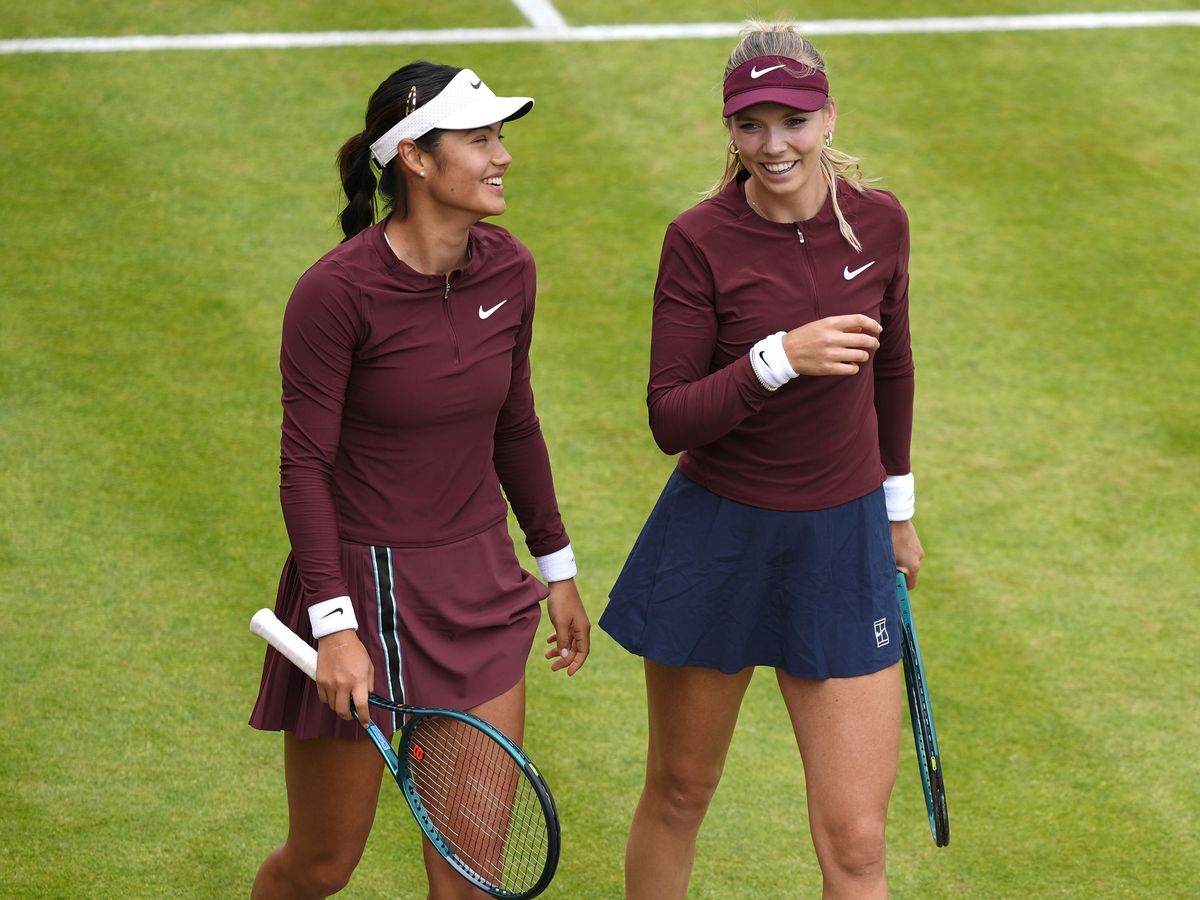 Emma Raducanu and Katie Boulter beaten in the doubles at Queen’s