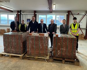 L to R: Richard Brennan, Shola Powell, Paul Coles, Mayor of the West Midlands, Richard Parker, Cllr Adrian Andrew, James Norris and Richard Forster.