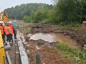 Supporting image for story: In Pictures: A442 re-opens as work continues to fix Telford water main burst