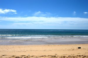 The beach located off Ilha Desert Island