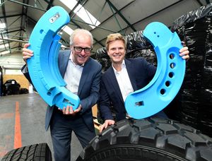 CEO Eric Cartelet and Tom Westley, chief operating officer, at RunFlat International in Cradley Heath