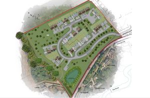 Shropshire Homes' proposal for 44 properties in Hanwood Bank. Picture: White Ridge