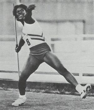 Tessa Sanderson in her sporting heyday