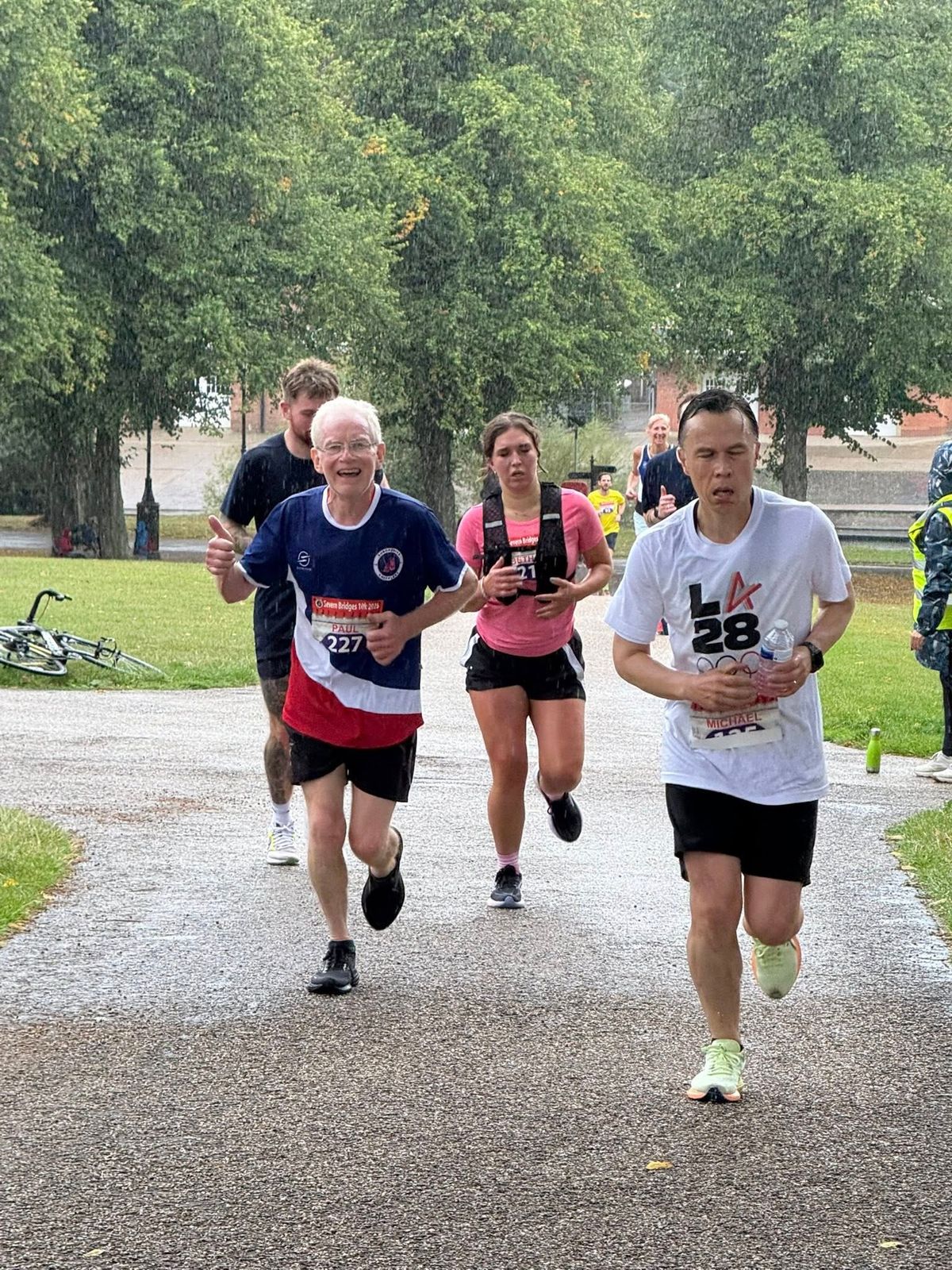 Hundreds of runners battle the elements at Severn Bridges 10k