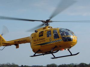 Supporting image for story: Air ambulance called after woman injured when car and truck crash in Oswestry