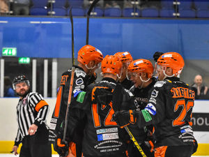 Supporting image for story: Tom Watkins thrilled as Telford Tigers twice hit the Bees for six