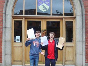 Ellesmere College students Aaron Davies and Ronan Phillips