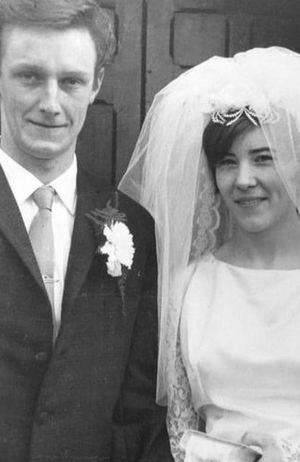 The couple on their big day in March 1966
 
