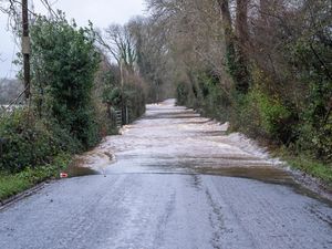 Flooded road