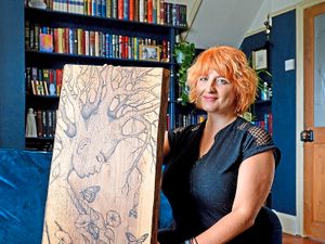 Supporting image for story: Burning desire to create art: What it's like to be a pyrography artist
