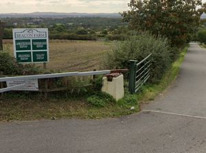 The entrance leading to Beacon Farm Butchers in Aldridge. 