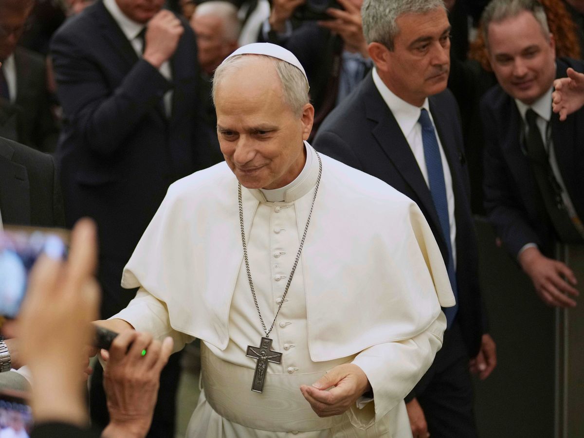 Pope Leo XIV visits the headquarters of his Augustinian order