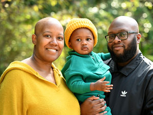 Supporting image for story: Walsall mother about to give birth while battling breast cancer is still smiling