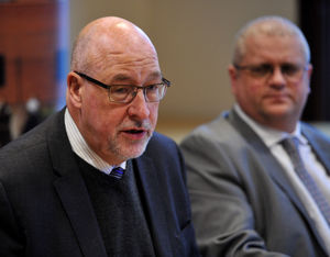 Councillor Lee Jeavons, right, endorsed Councillor Coughlan's nomination