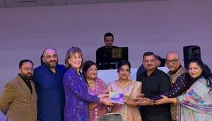 The Dharm Association was presented with a community kindness award by the Telford Interfaith Council