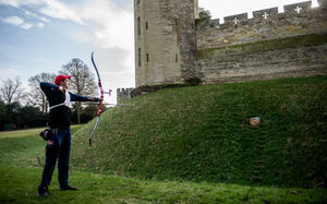 Team GB target archery at Warwick Castle