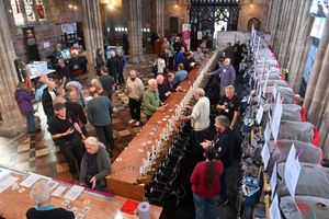 SHREW COPYRIGHT NATIONAL WORLD STEVE LEATH 24/09/25St Mary the Virgin Church in Shrewsbury, and the 2025 Beer Festival has arrived.