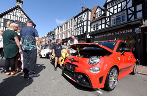 A Fiat Abarth on display