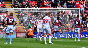 Ollie Watkins equalises from the spot for Villa