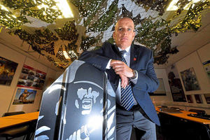 Tough training regime – Paul Evans, who is area manager for the Midlands