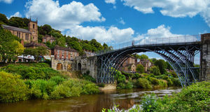 The Iron Bridge in the Ironbridge Gorge UNESCO site in Shropshire