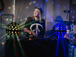 Supporting image for story: Kitchen floor become dance floor for Telford DJ Leanne in virtual event