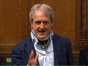 Supporting image for story: MP Owen Paterson back in House of Commons four months after breaking back in horse fall - with video