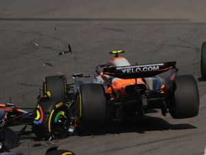 Supporting image for story: McLaren’s Lando Norris and Oscar Piastri collide in first-corner sprint carnage