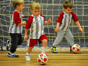 Supporting image for story: Video and picture gallery: Big strides for Shropshire's little kickers