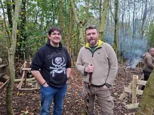 Veterans Simon Cooper and Jon Flint (right of photograph) 