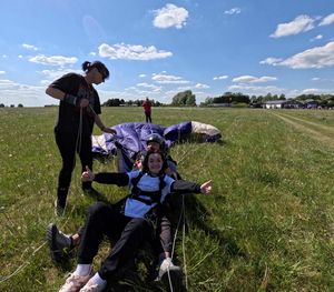 Alyson safely back on ground.