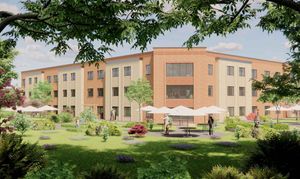 Revised visuals of a planned care home which has been recommended for approval in Shrewsbury (Planning Portal/Shropshire Council)